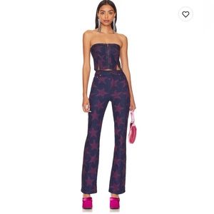 AFRM Braxton Crop Zip Bustier & Huxley Baby Boot ENTIRE SET